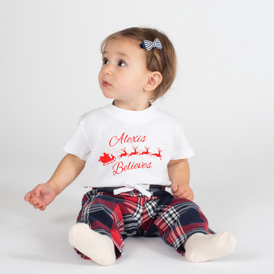 Personalised I Believe Baby/Toddler Pyjamas