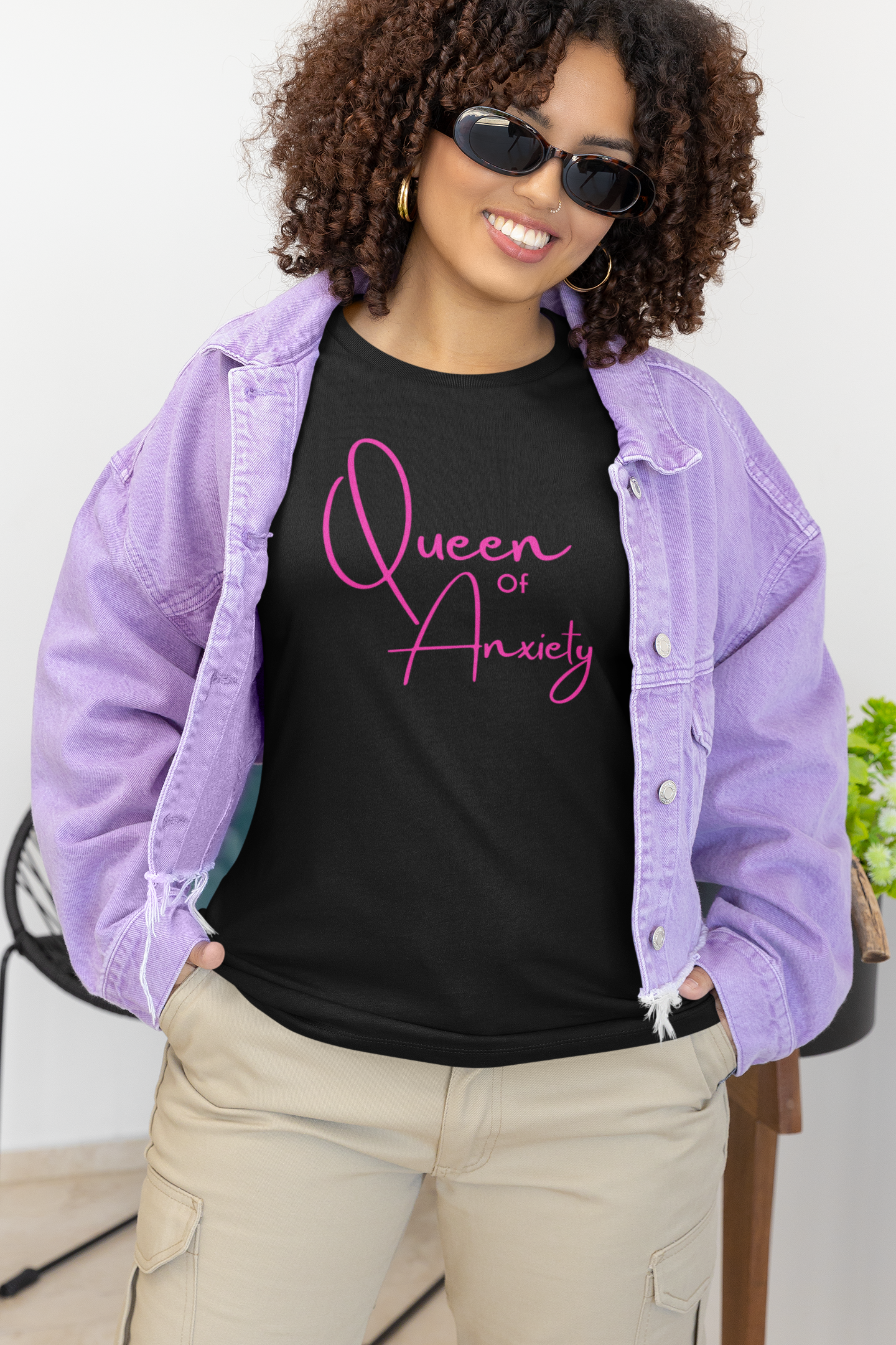 Queen of anxiety t-shirt