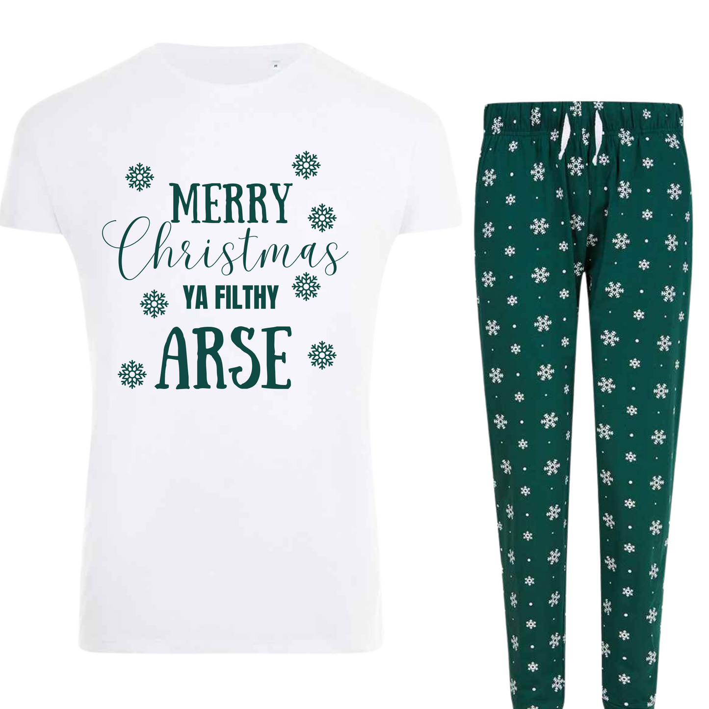 Ladies Sweary Christmas Pyjamas (A word)