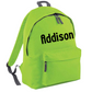 Personalised back to school backpack