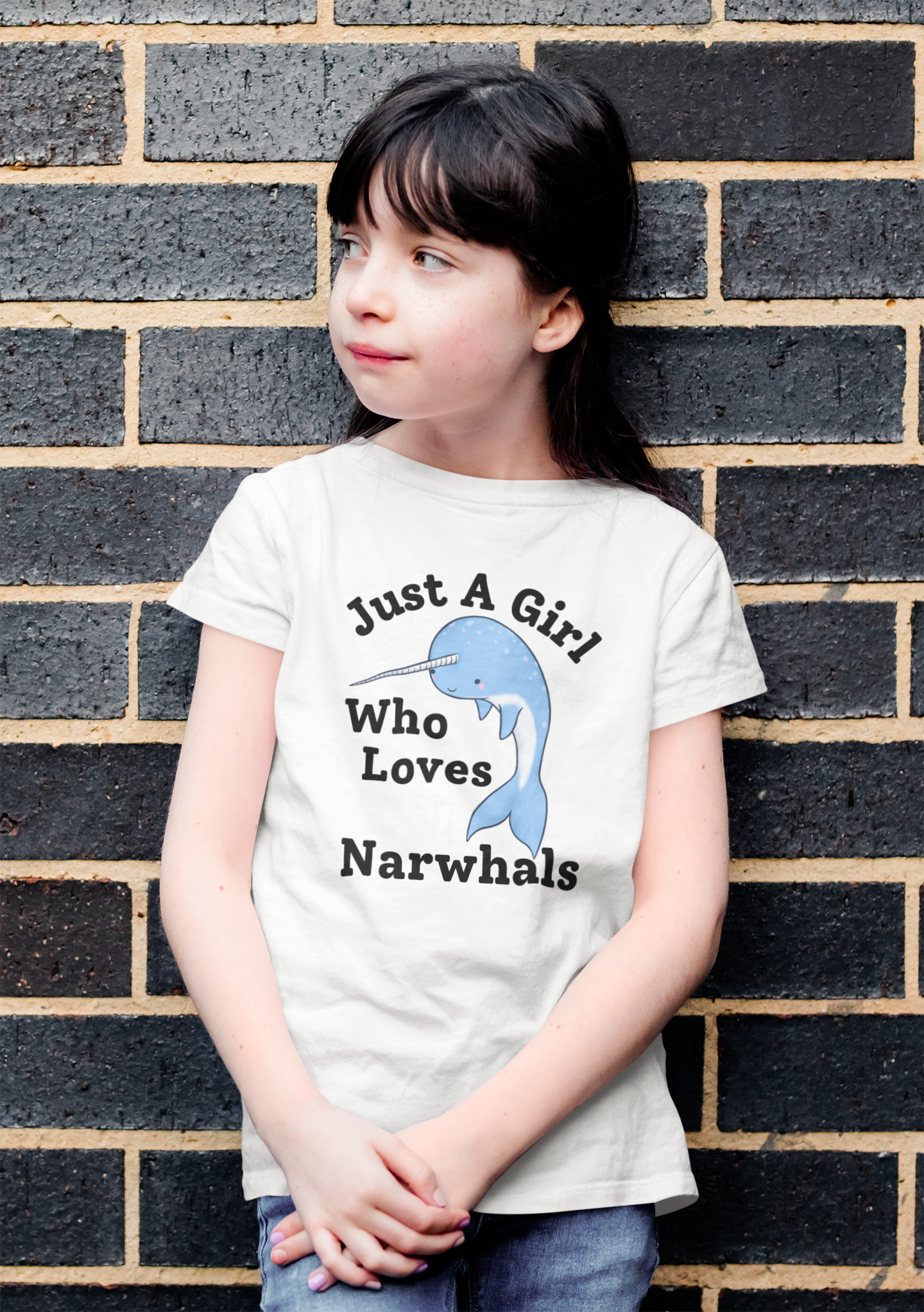 Just A Girl Who Loves Narwhals t-shirt