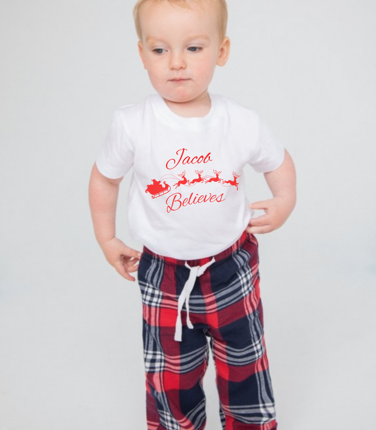 Personalised I Believe Baby/Toddler Pyjamas