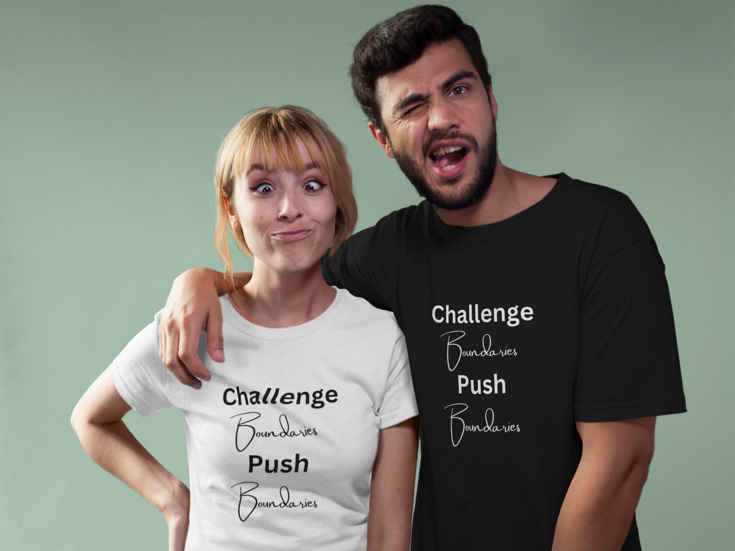 Challenge boundaries, push boundaries t-shirt