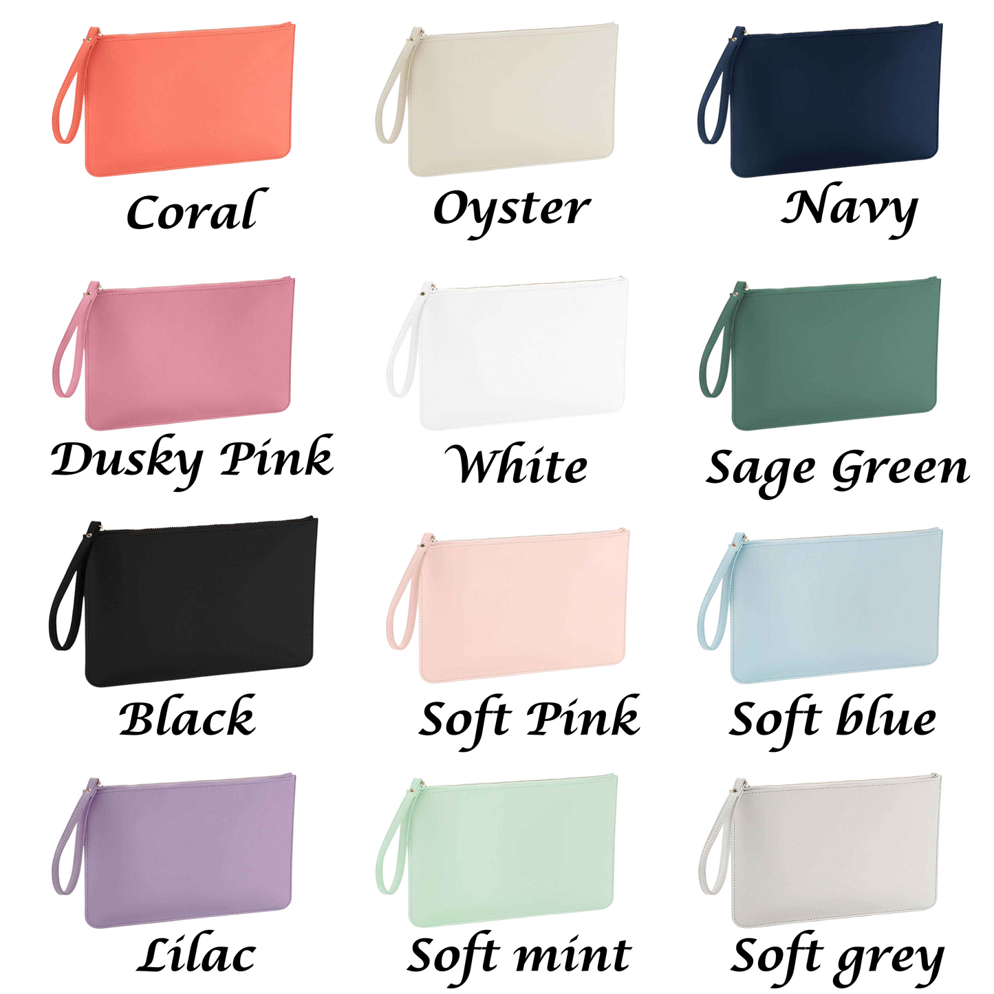 Personalised wedding accessory pouch