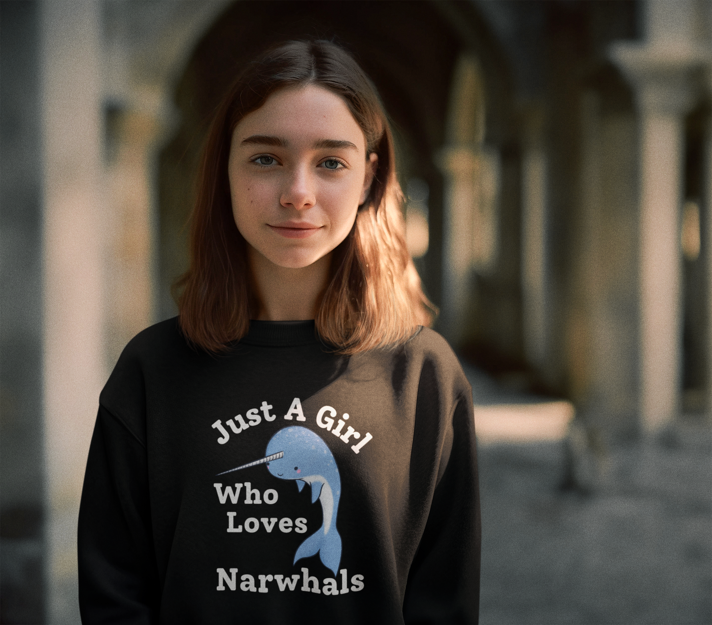 Narwhal sweatshirt - Just a girl who loves narwhals