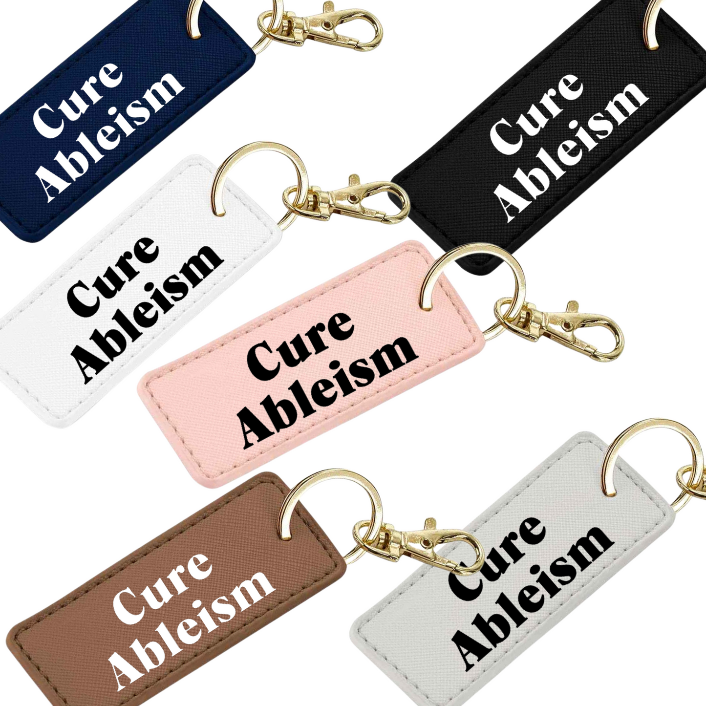 Cure Ableism Key Ring