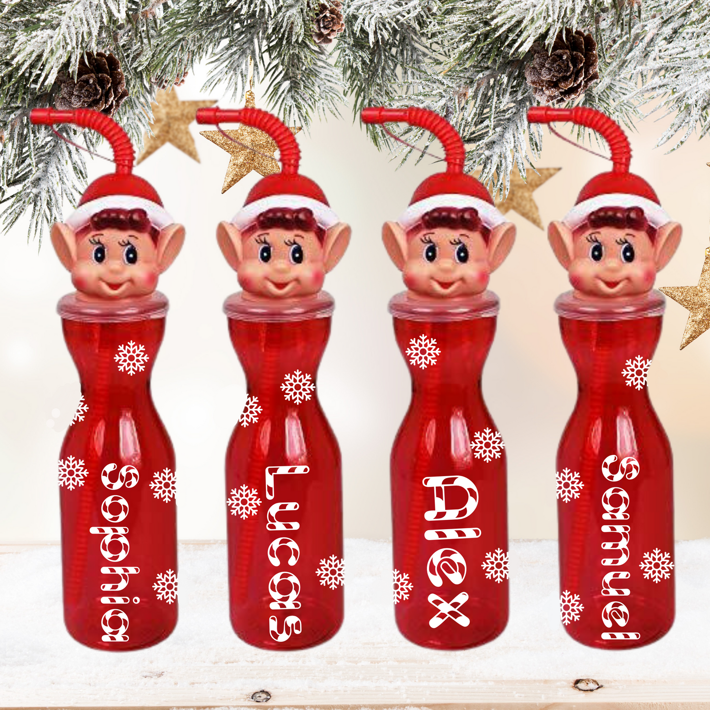 Personalised elf bottle