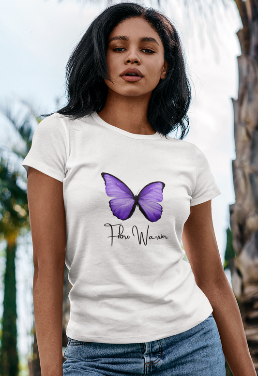 Fibro warrior butterfly t-shirt