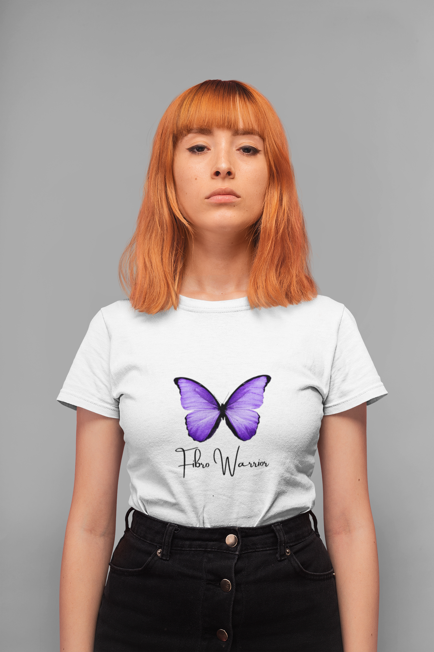 Fibro warrior butterfly t-shirt