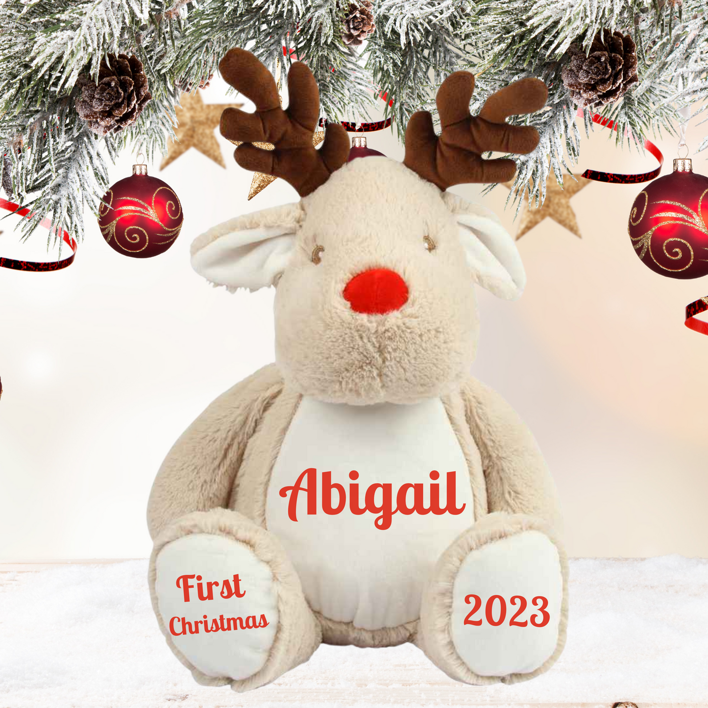 Personalised My First Christmas Reindeer