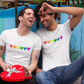 LGBTQ shirt - Rainbow hearts