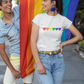 LGBTQ shirt - Rainbow hearts