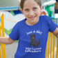 Just A Girl Who Loves Labradors blue t-shirt