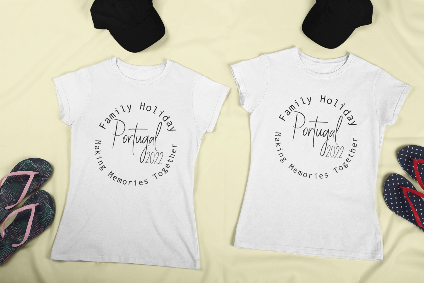 Matching family holiday t-shirts