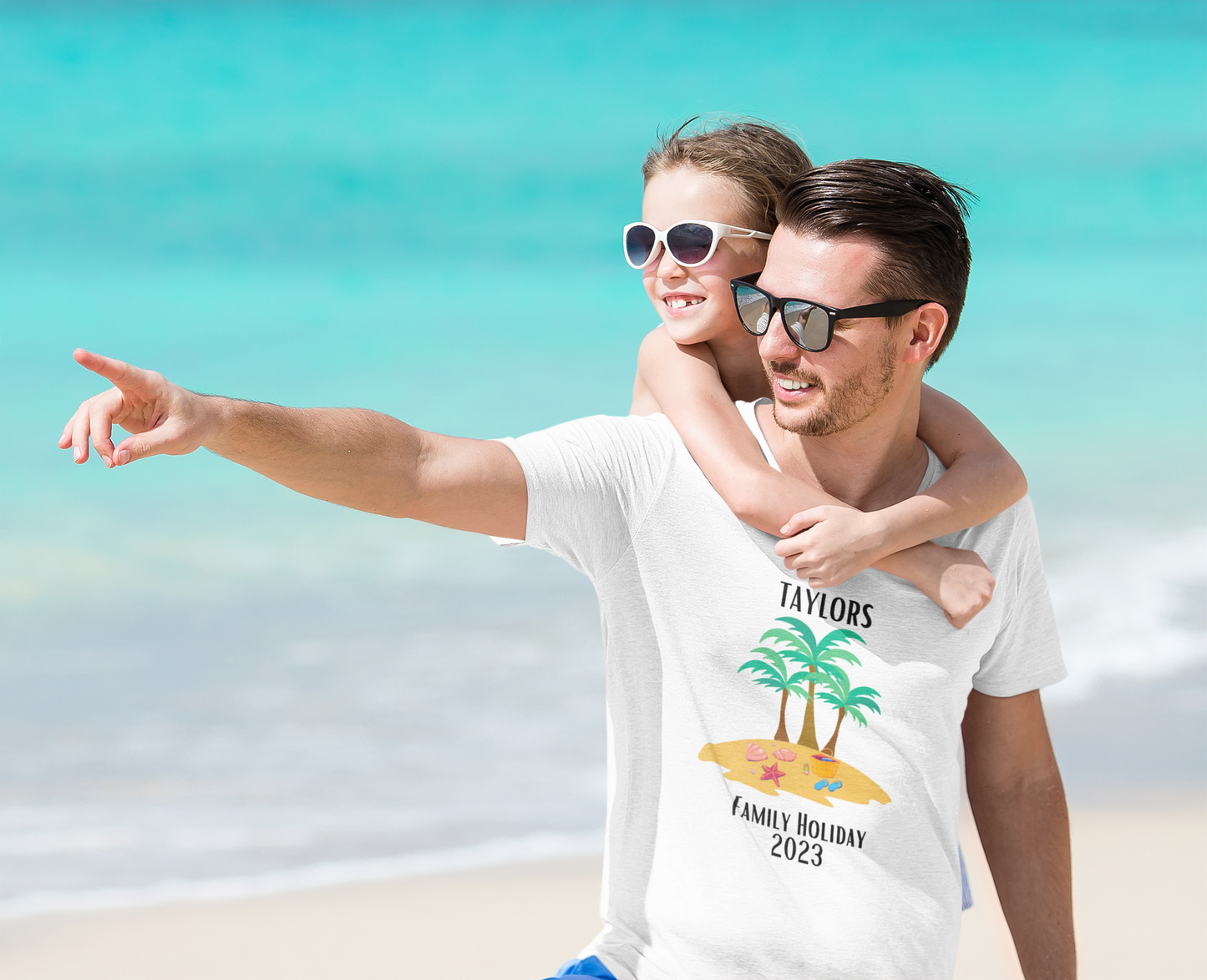 Matching family holiday t-shirts