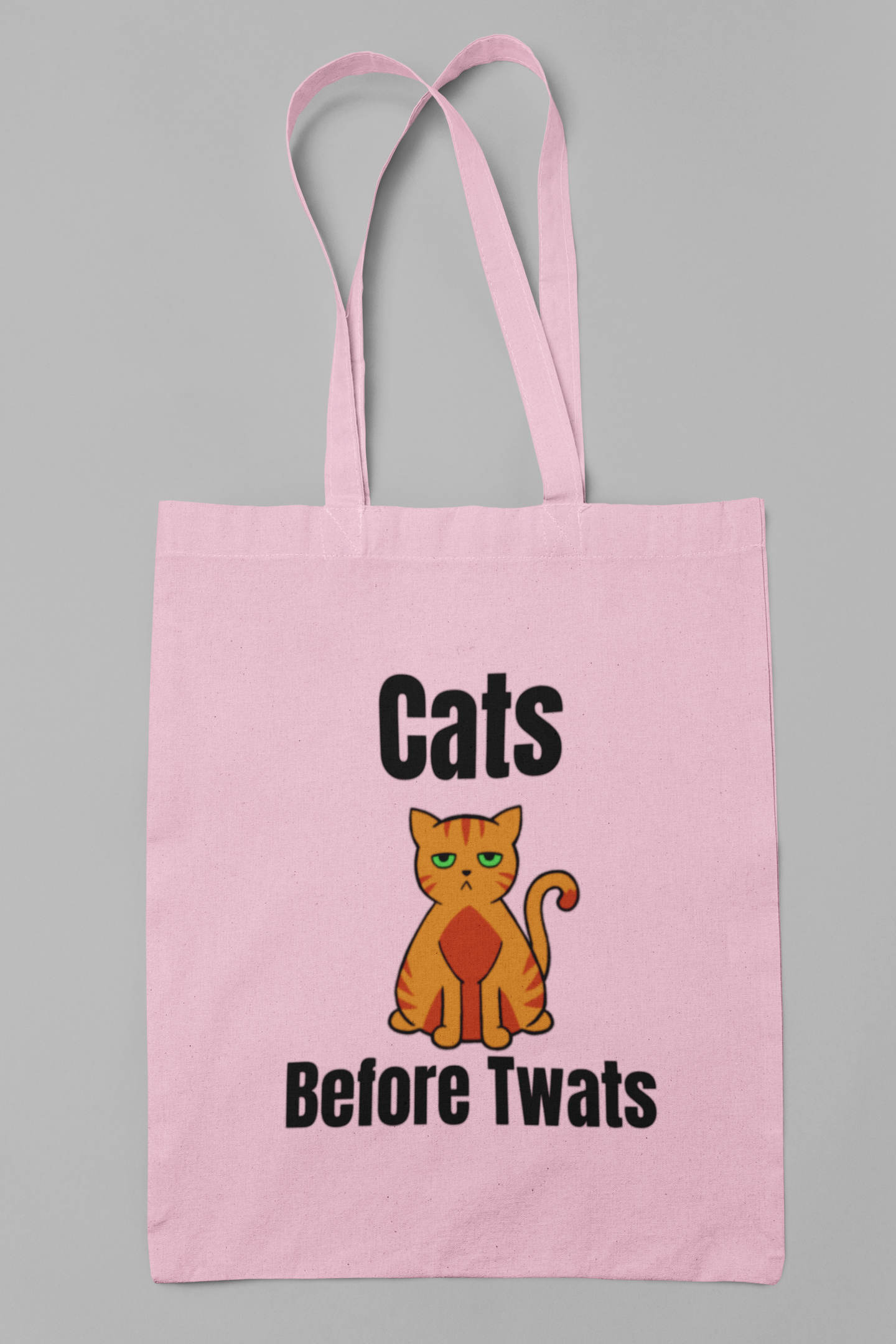 Funny Cat Reusable Tote Bag -Ginger Cat