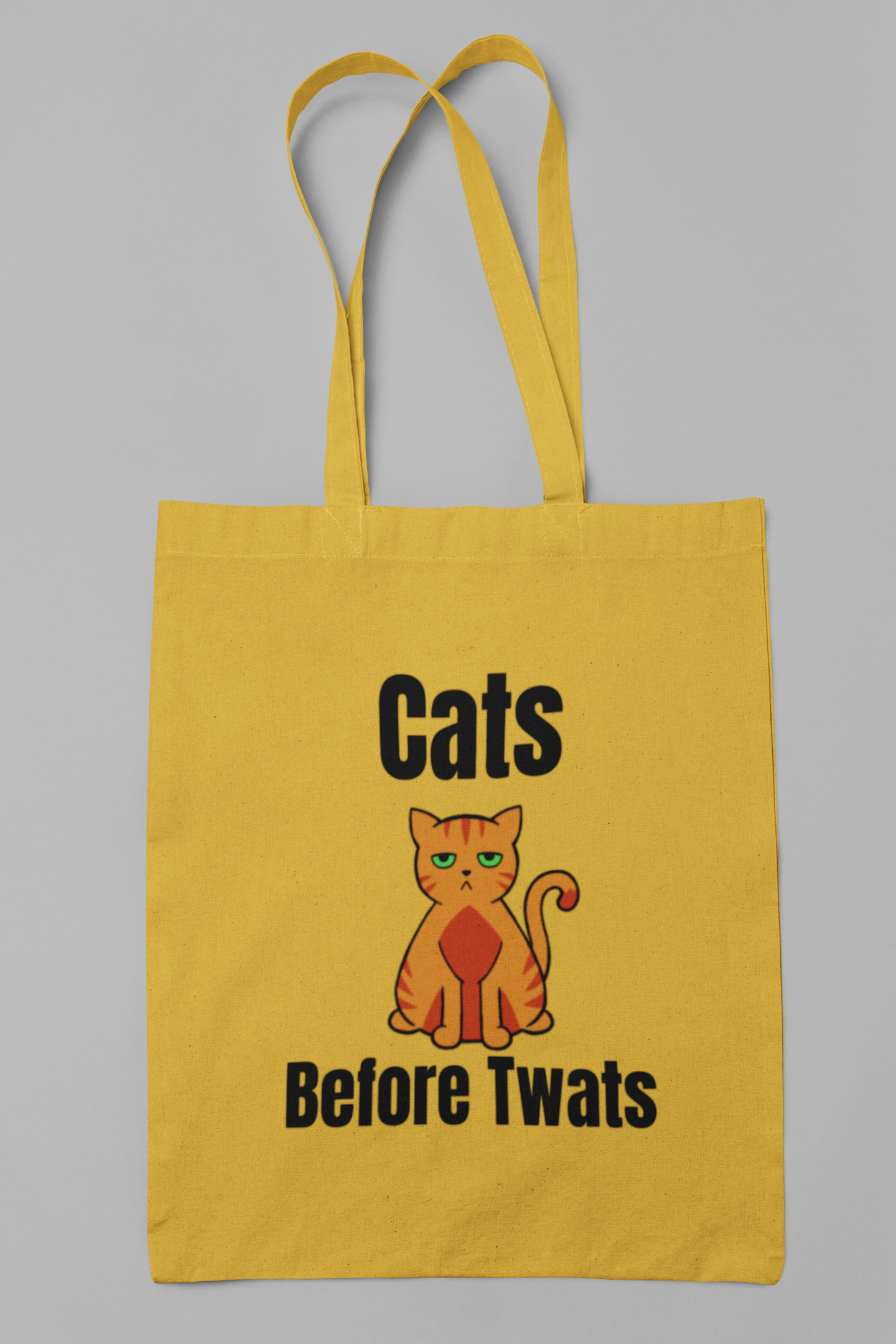 Funny Cat Reusable Tote Bag -Ginger Cat