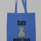 Funny Cat Reusable Tote Bag -Grey Cat