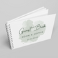 Blue Splash Wedding Guest Book