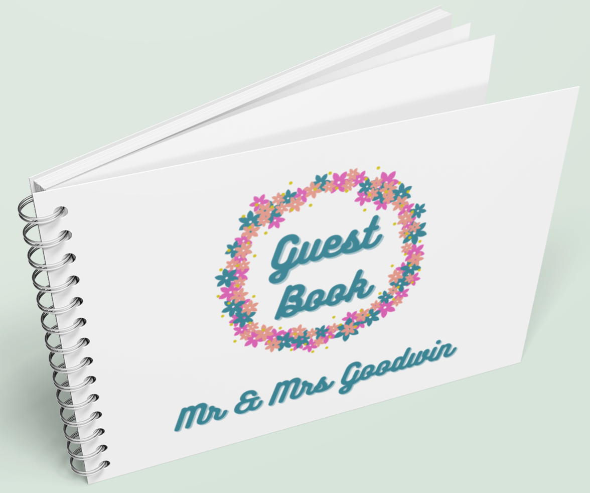 Floral Wedding Guest Book