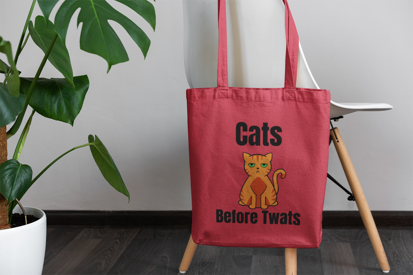 Funny Cat Reusable Tote Bag -Ginger Cat