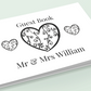 Wedding Guest Book with three hearts