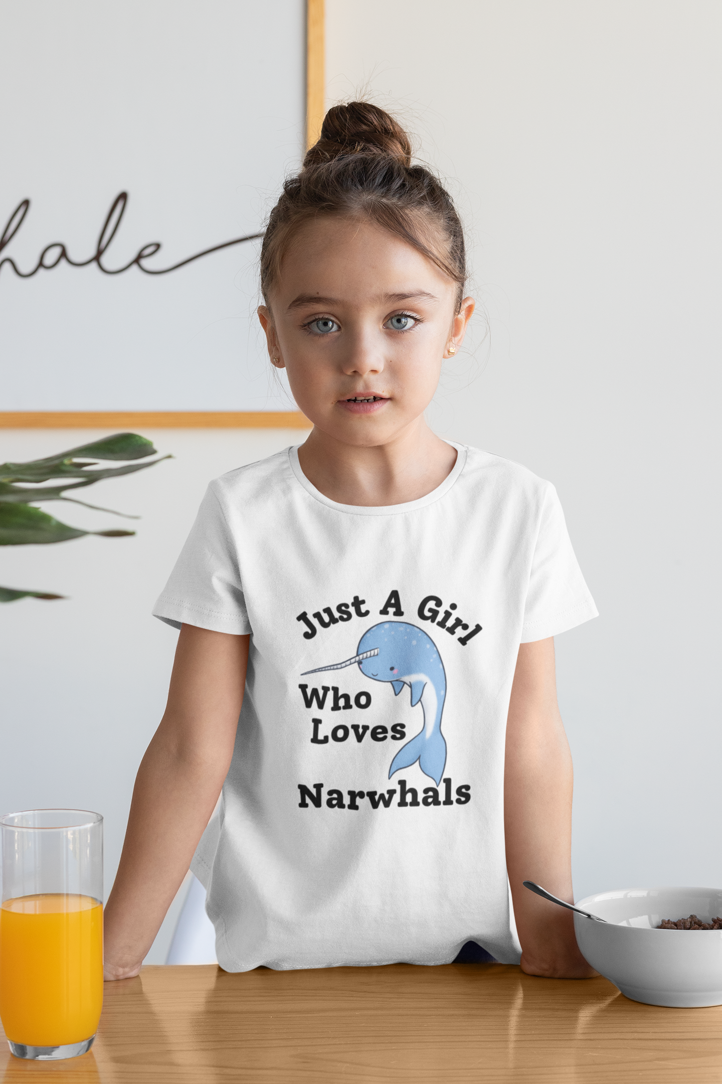 Just A Girl Who Loves Narwhals t-shirt