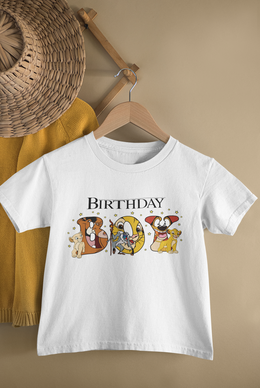 Lion kind inspired birthday boy t-shirt