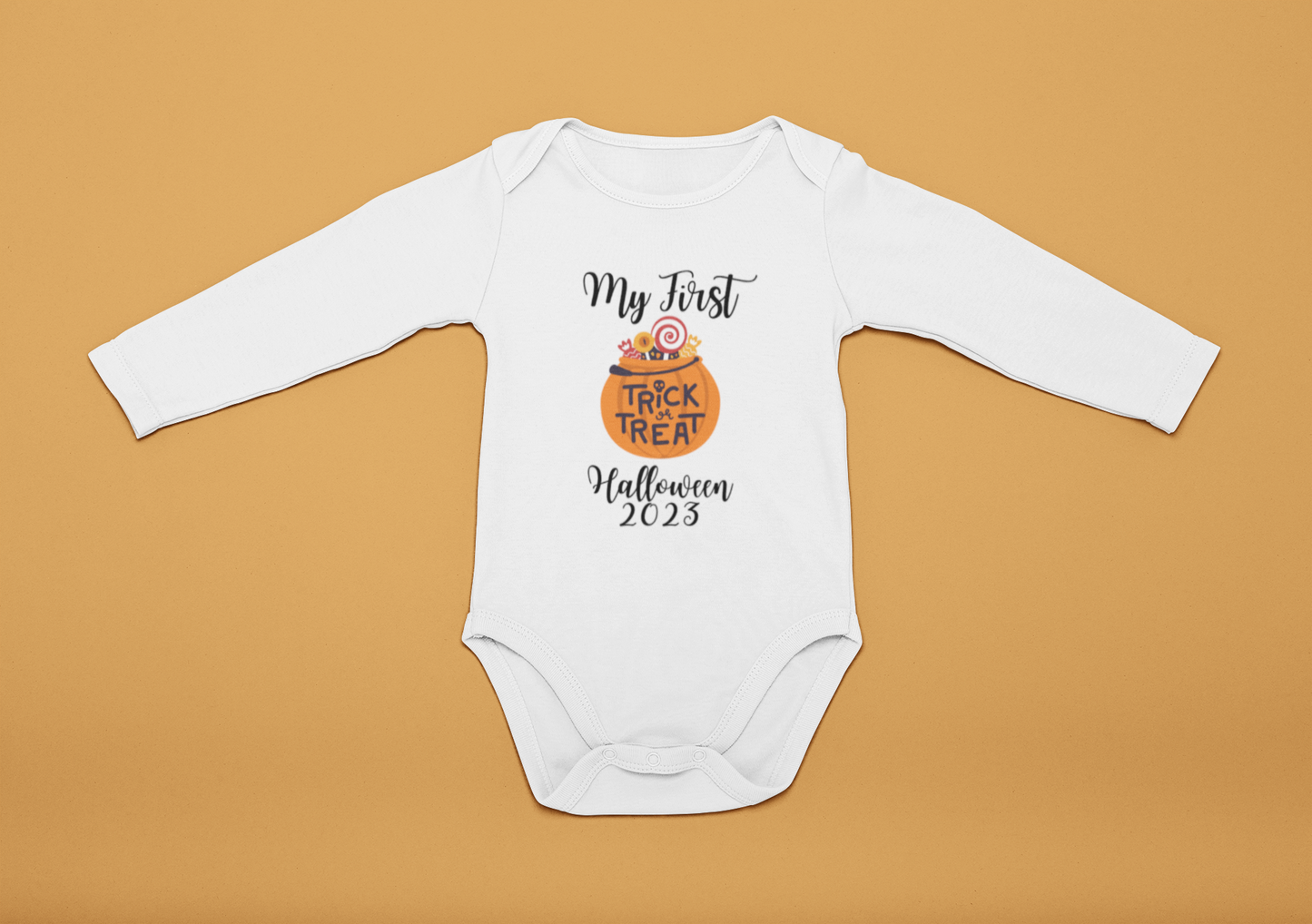 My First Halloween Baby Gro With Year