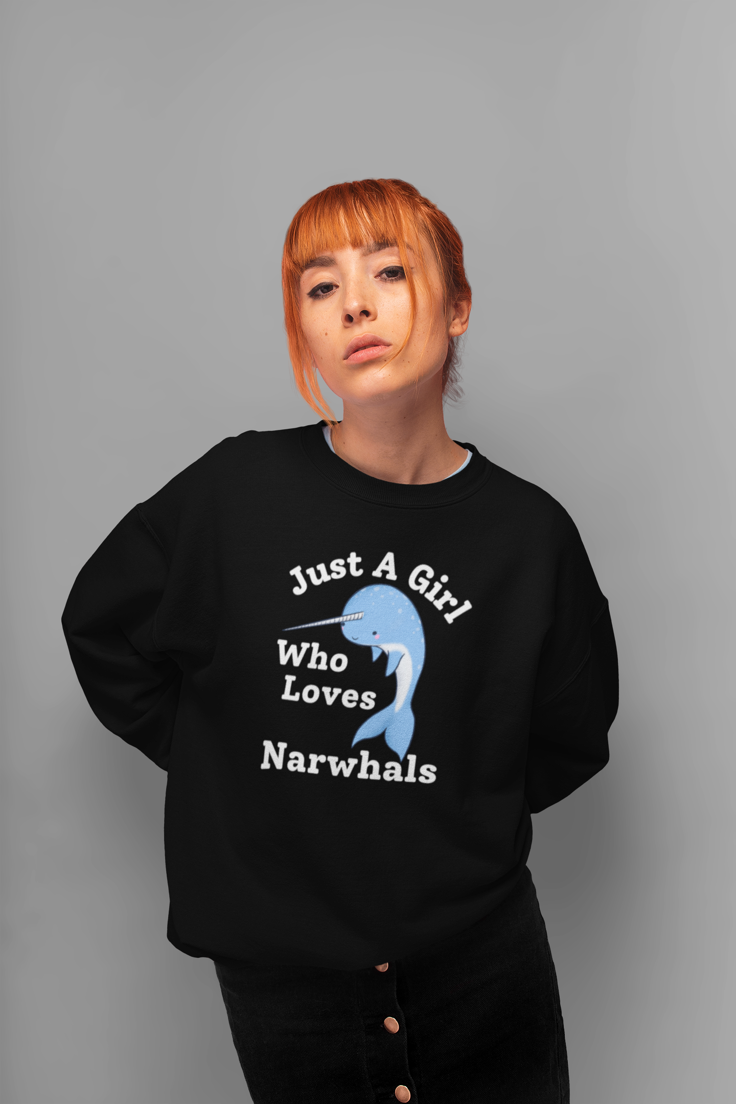 Narwhal sweatshirt - Just a girl who loves narwhals