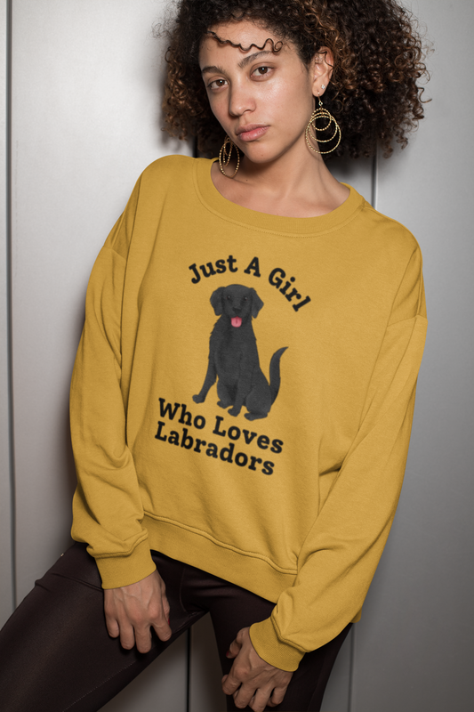 Black Labrador sweatshirt - Just a girl who loves Labradors