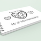 Wedding Guest Book with three hearts