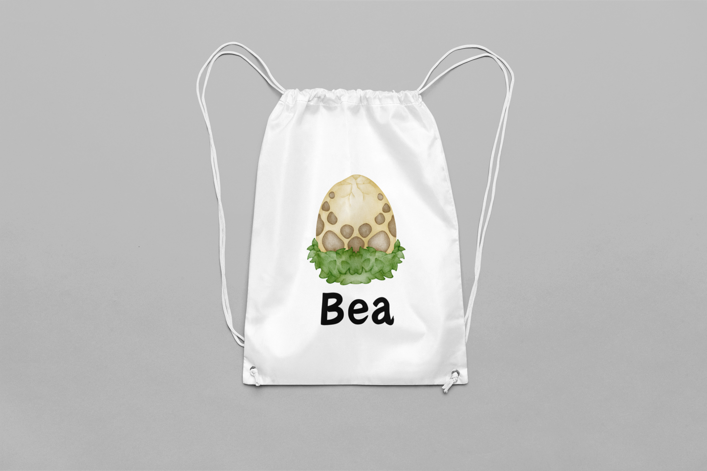 Personalised Dinosaur Themed Drawstring Bag