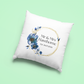 Mr and Mrs Cushion Cover With Blue Flowers