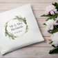 Mr and Mrs Cushion Cover With Green Foliage