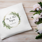 Mr and Mrs Cushion Cover With Green Foliage Hexagon