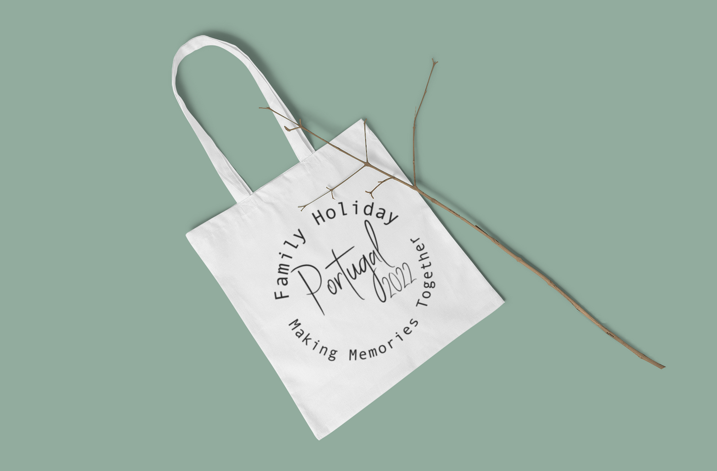 Personalised Family Holiday Tote Bag