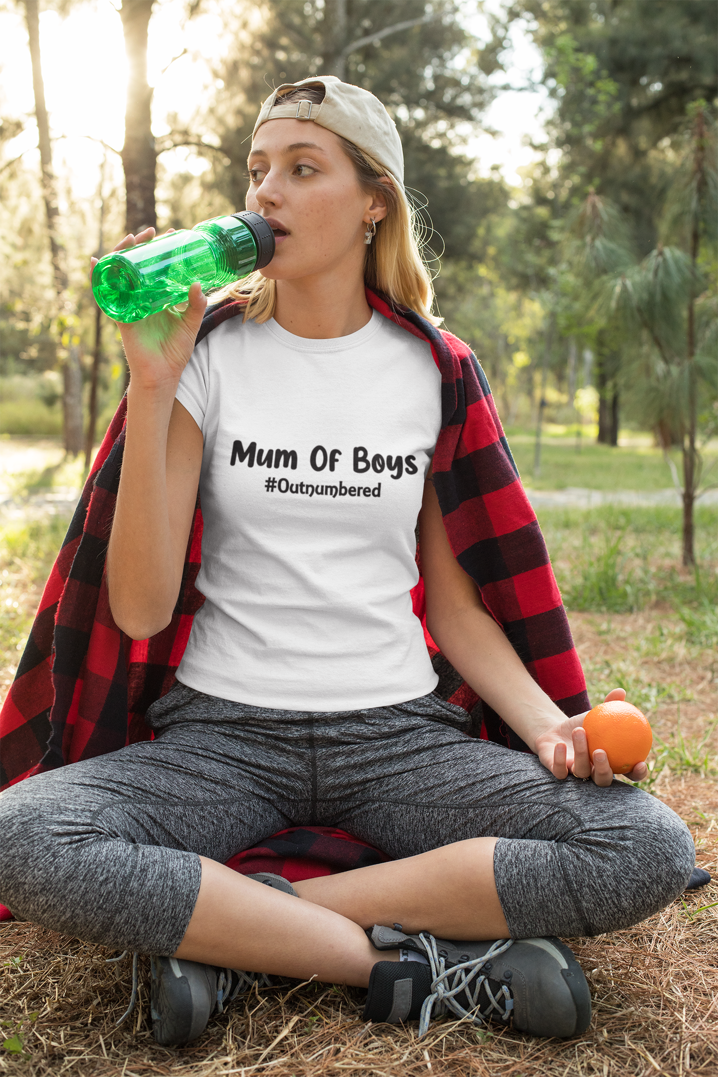 Mum of boys t-shirt - #outnumbered