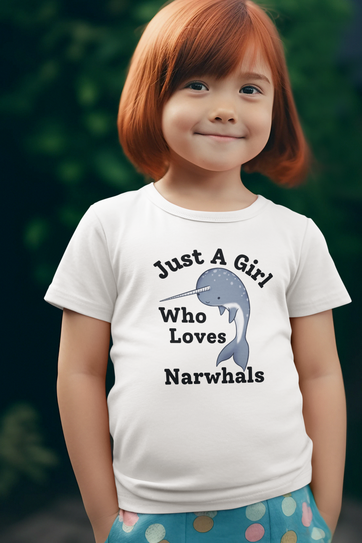 Just A Girl Who Loves Narwhals t-shirt