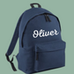 Personalised back to school backpack (script font)