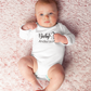 Surname and hearts baby vest