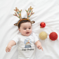 Personalised first Christmas bauble baby grow