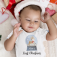 Personalised first Christmas bauble baby grow