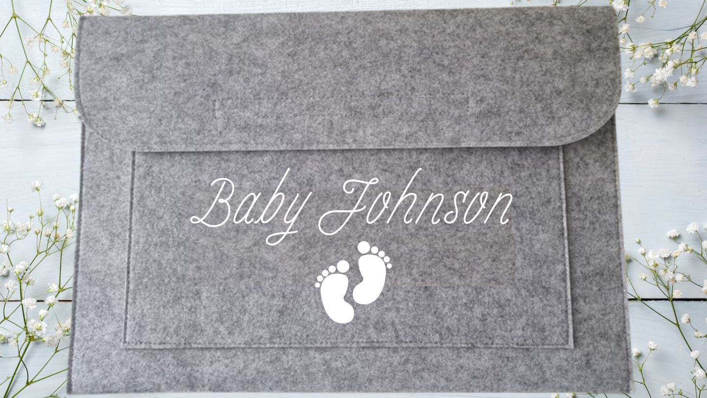 Personalised pregnancy notes folder