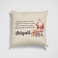 Personalised Christmas eve cushion cover