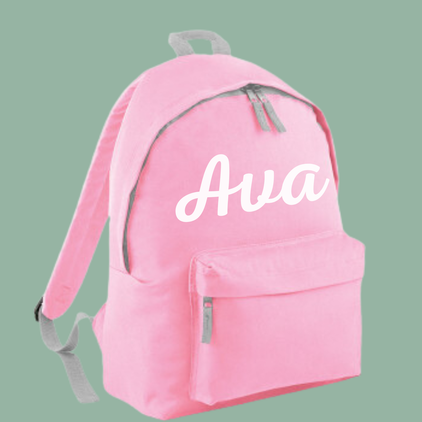 Personalised back to school backpack (script font)