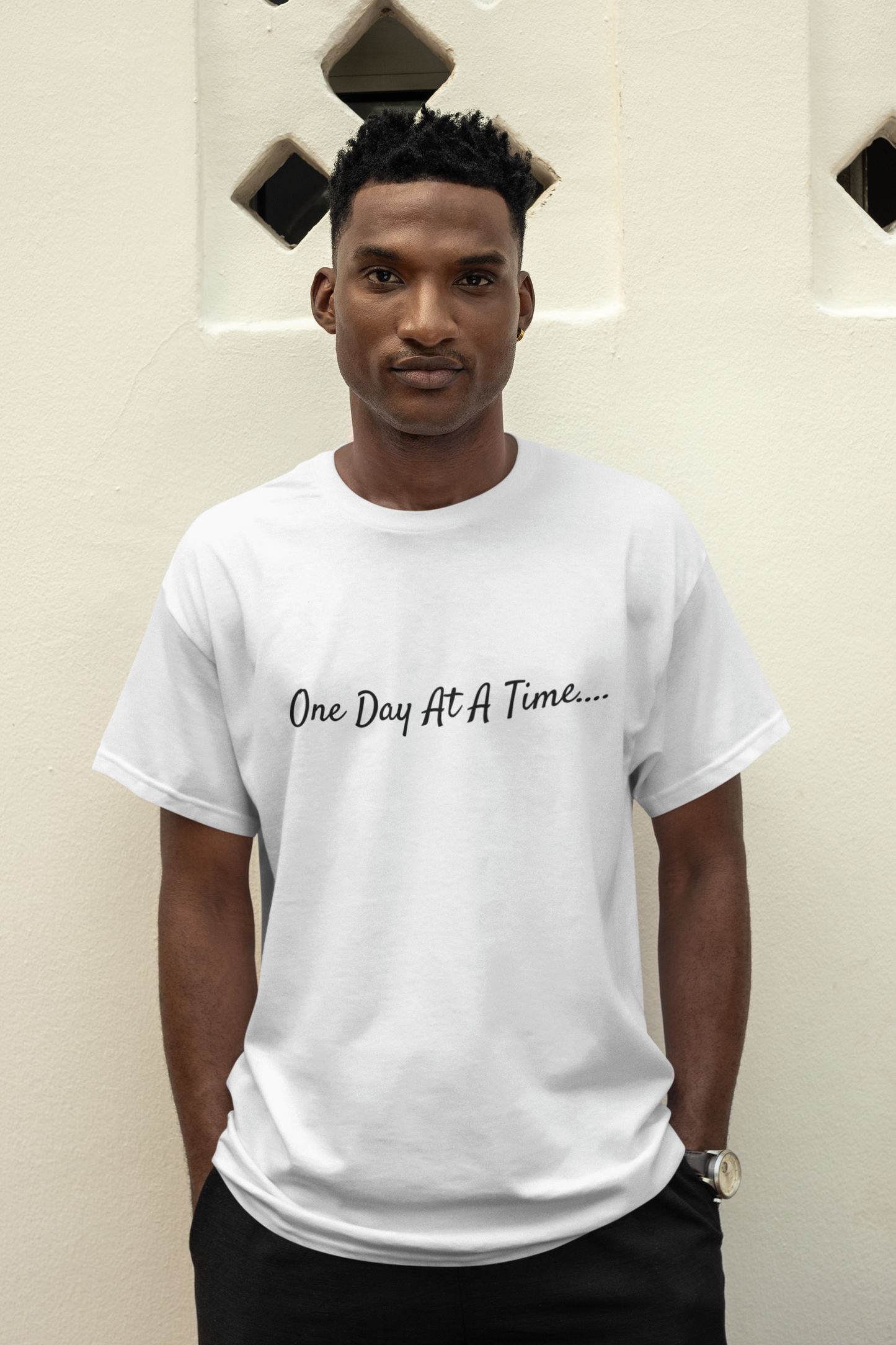 One day at a time mental health t-shirt