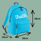 Personalised back to school backpack (script font)