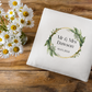 Mr and Mrs Cushion Cover With Green Foliage
