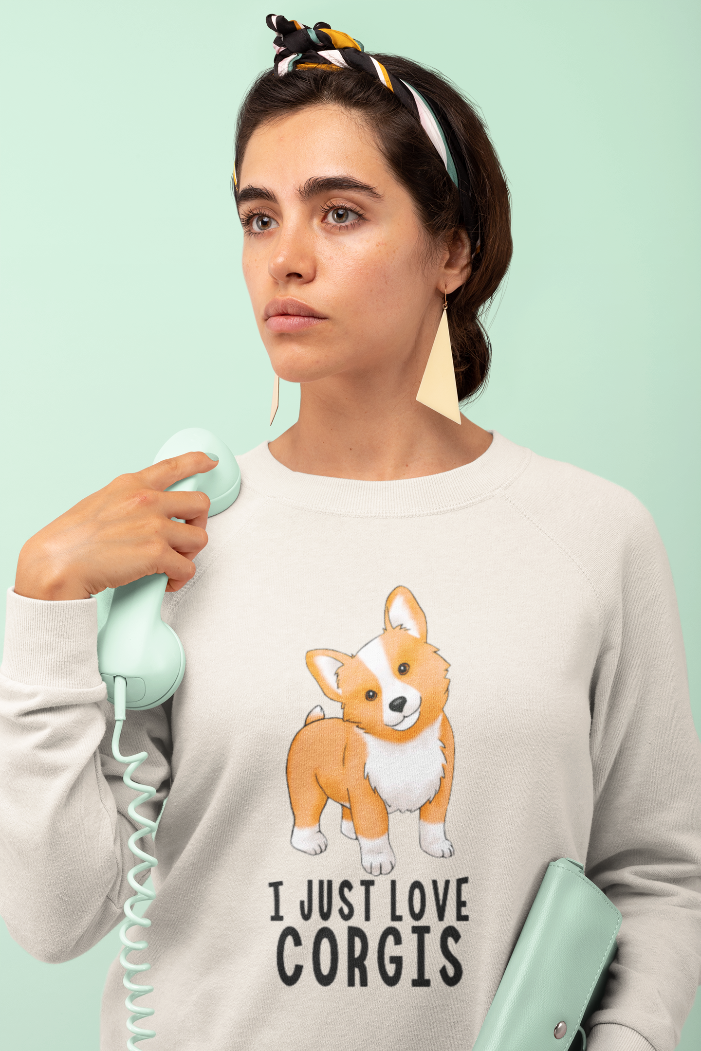 Corgi sweatshirt - I just love Corgis